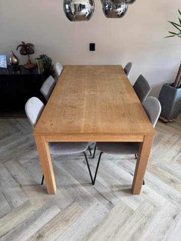 Eettafel 2x1 met stoelen