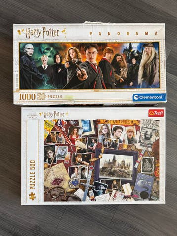 Twee Harry Potter puzzels, 1000 en 500 stukjes