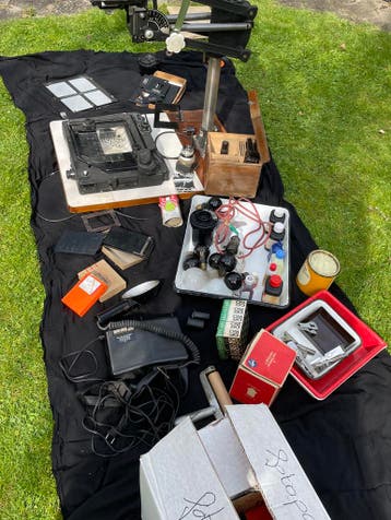 Diverse doka/fotografie materialen.