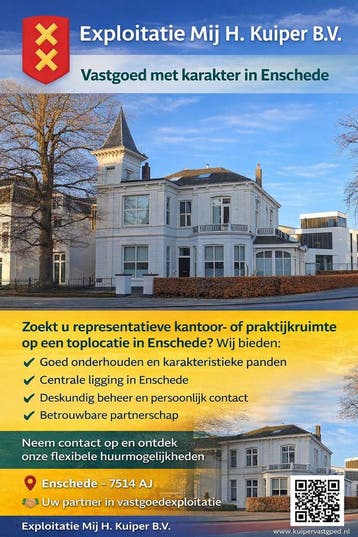 Representatieve kantoor- of praktijkruimte in Enschede