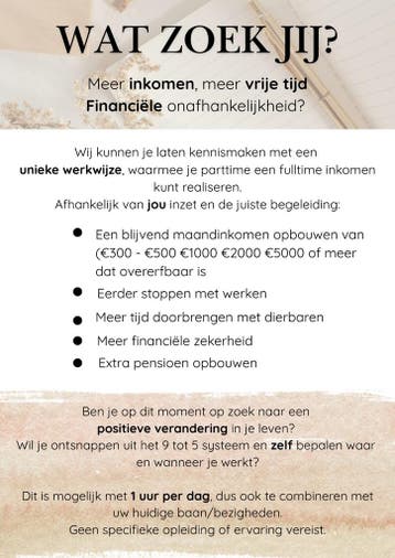 Flexibel thuiswerken - bouw een extra inkomen op