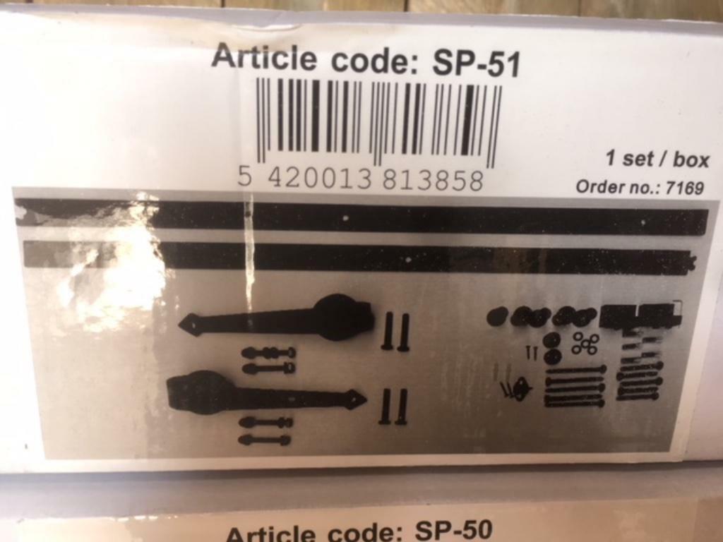 schuifdeurbeslag , loftdeur systeem zwart, Ophalen, Nieuw, IJzer, Overige typen