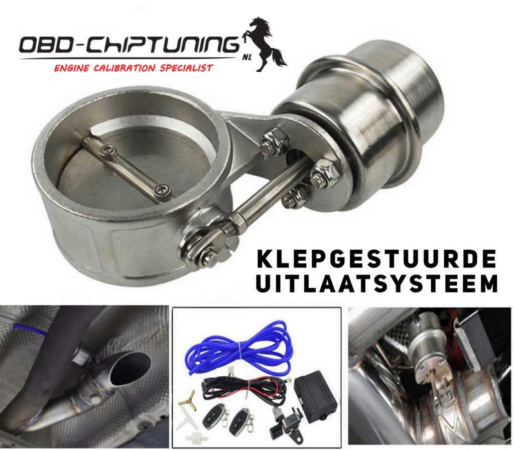 Uitlaat klep systeem RVS met afstandsbediening BRUUT GELUID, Ophalen of Verzenden, Nieuw