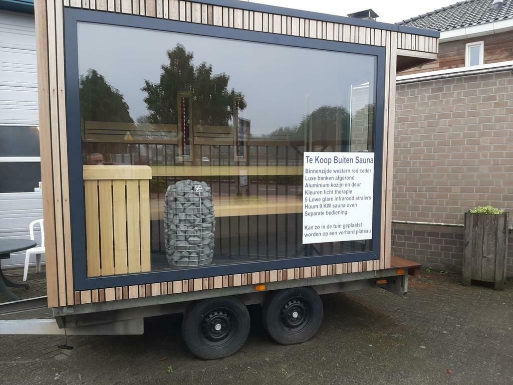 TE KOOP    Buitensauna, Ophalen of Verzenden, Nieuw, Infrarood, Complete sauna