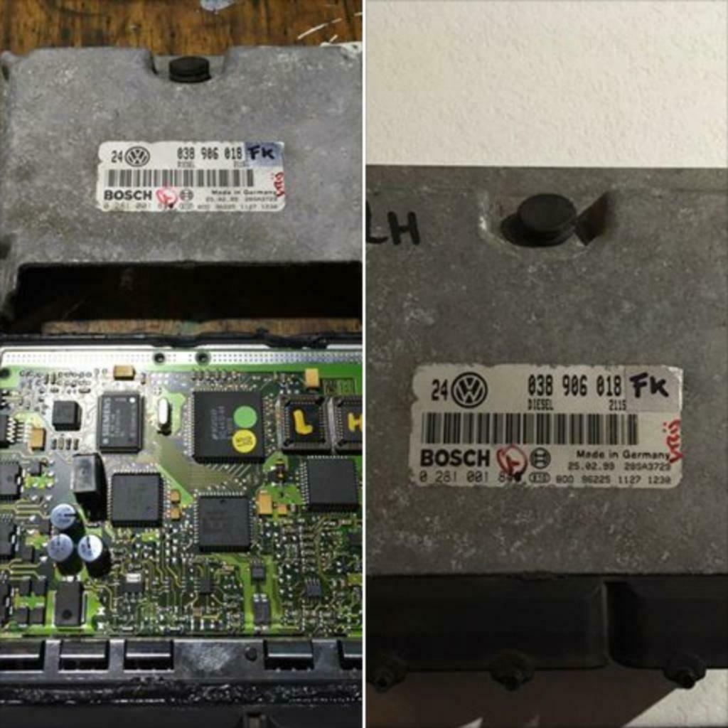 Gechipte 1.9 TDI ALH Ecu Caddy Seat Golf 038 906 018 FK, Ophalen of Verzenden, Gebruikt, Seat