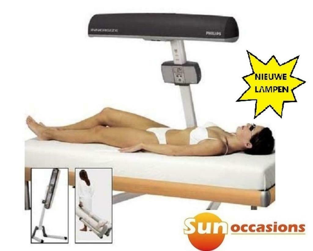 Philips HB 935 + NIEUWE lampen + Garantie + GRATIS bezorgen, Ophalen of Verzenden, Zo goed als nieuw, Zonnebank enkelzijdig, Minder dan 10 lampen