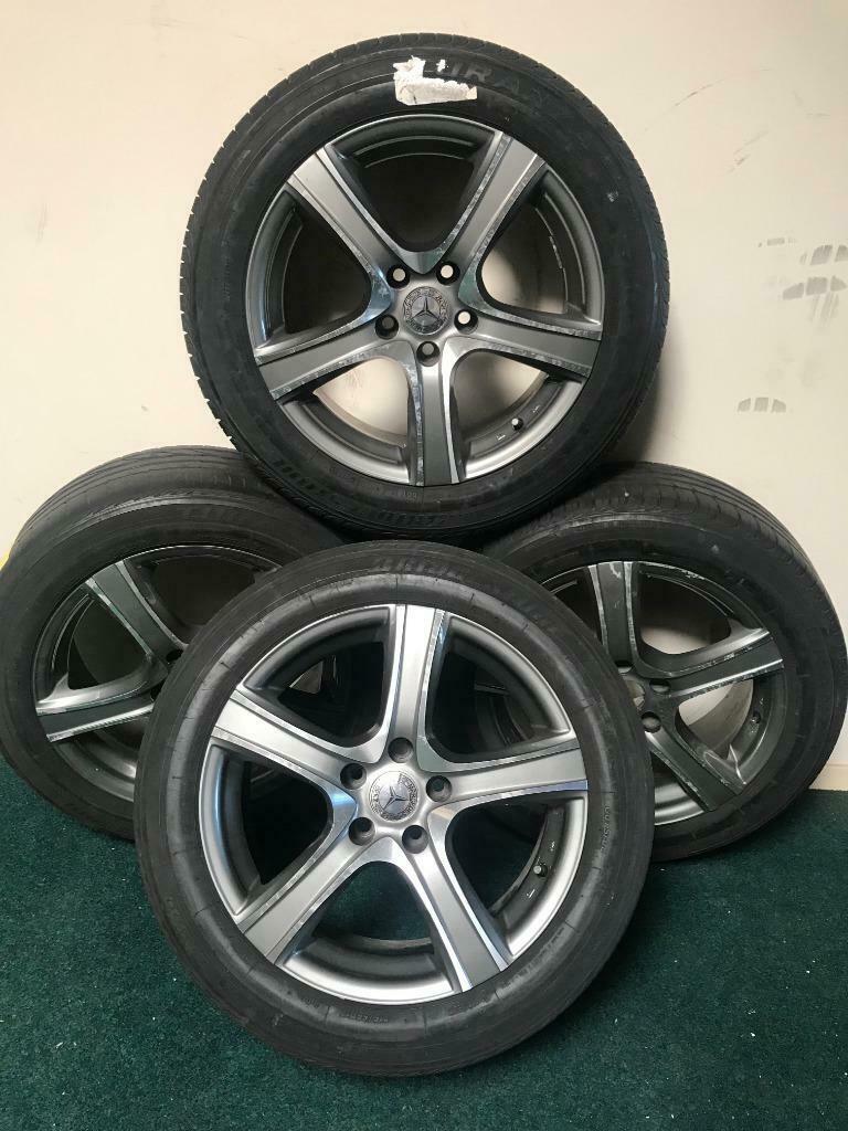 Set 3: Velgen + Banden Mercedes-Benz   C-klasse, Ophalen, Banden en Velgen, 17 inch, Personenwagen