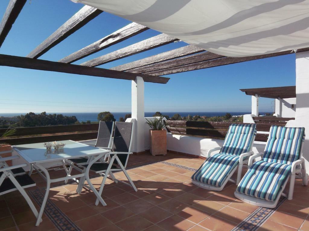 Zeezicht penthouse - Marbella/Estepona in luxe complex, 2 slaapkamers, Wasmachine, Appartement, Costa del Sol
