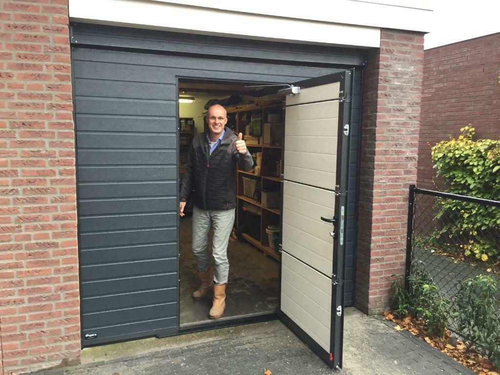 Op maat gemaakte garagedeur, 1 van de hoogte isolatiewaarde, Ophalen of Verzenden, Metaal, 120 cm of meer, 215 cm of meer