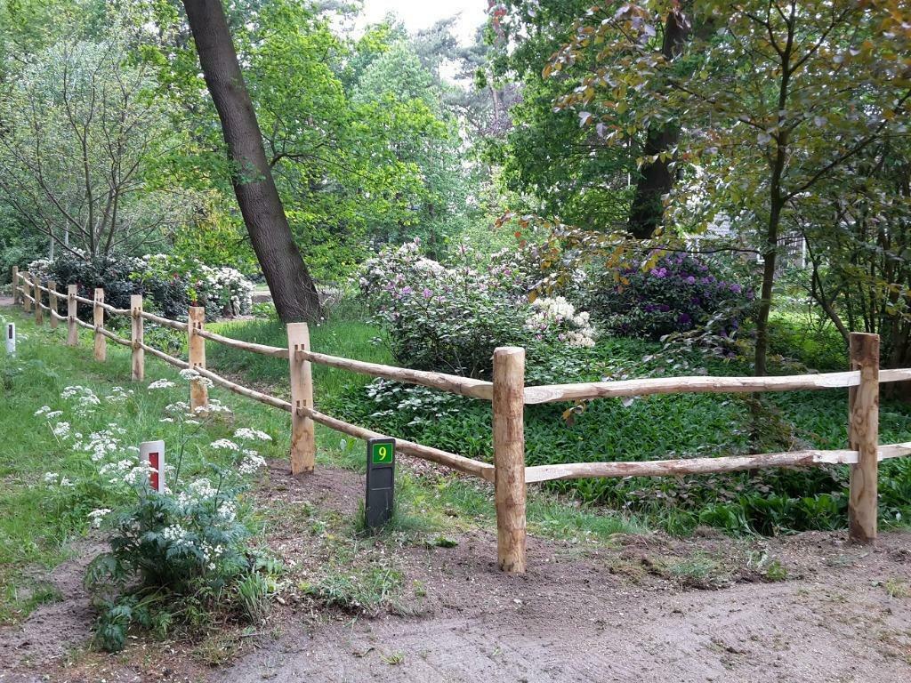Post en Rail  kastanje hout omheining. Schapenhek . Palen, Tuin en Terras, Schuttingen, Nieuw, Hout, 1 tot 2 meter, Minder dan 3 meter