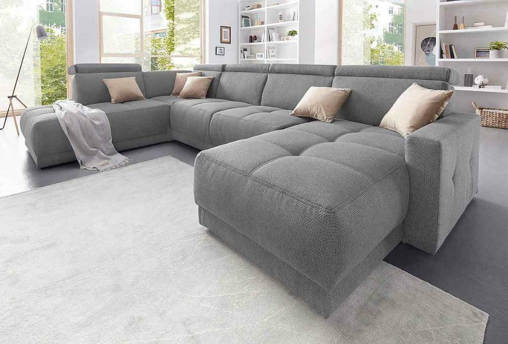 Nieuwe trendy Ubank grijs xxl loungebank mega zithoek, Huis en Inrichting, Banken | Bankstellen, Nieuw, Hoekbank, Overige maten