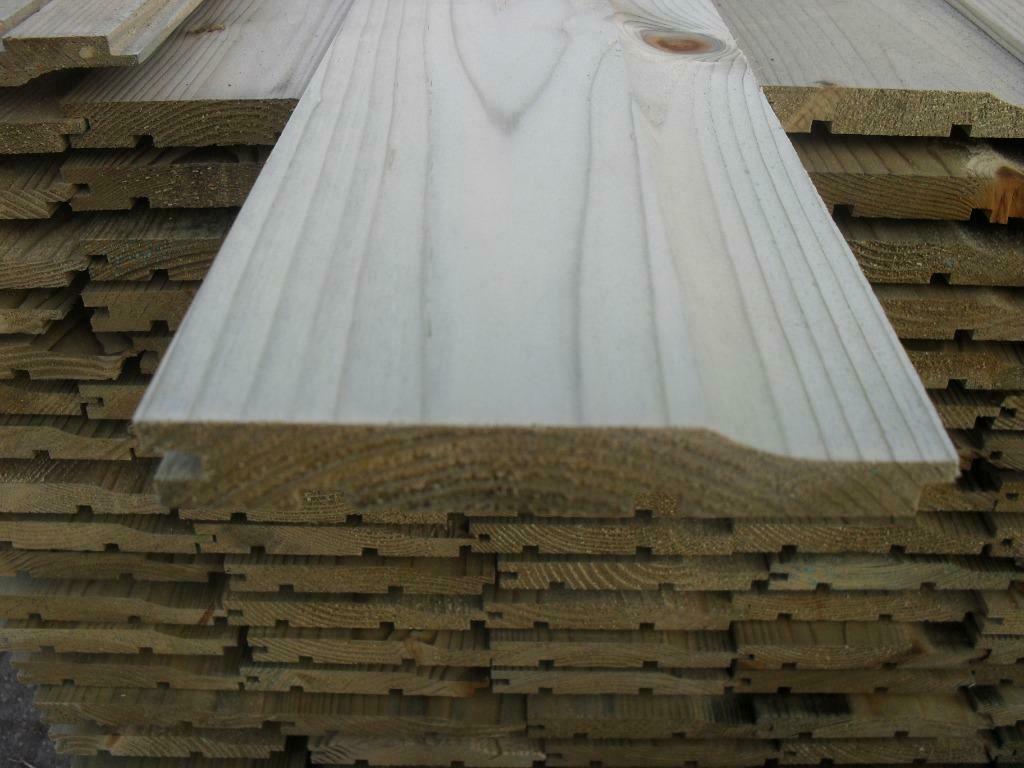 Rabat delen, geïmpregneerd rabat, Douglas, Zweeds rabat, Geïmpregneerd, Minder dan 25 mm, Grenen, Nieuw