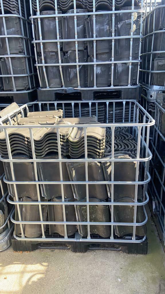 Ovh blauw gesmoord / zwart: Van Oordt / KDN / Monier 206, Ophalen, Steen of Klei, 15 m² of meer, Dakpannen