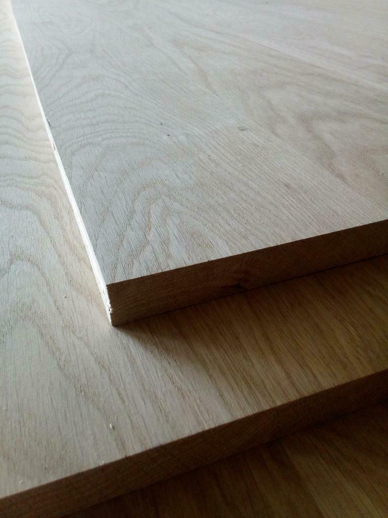 Diverse maten Massief Eiken Timmerpanelen Doorlopende Lamel, Ophalen, Nieuw, Hout, 20 tot 50 mm