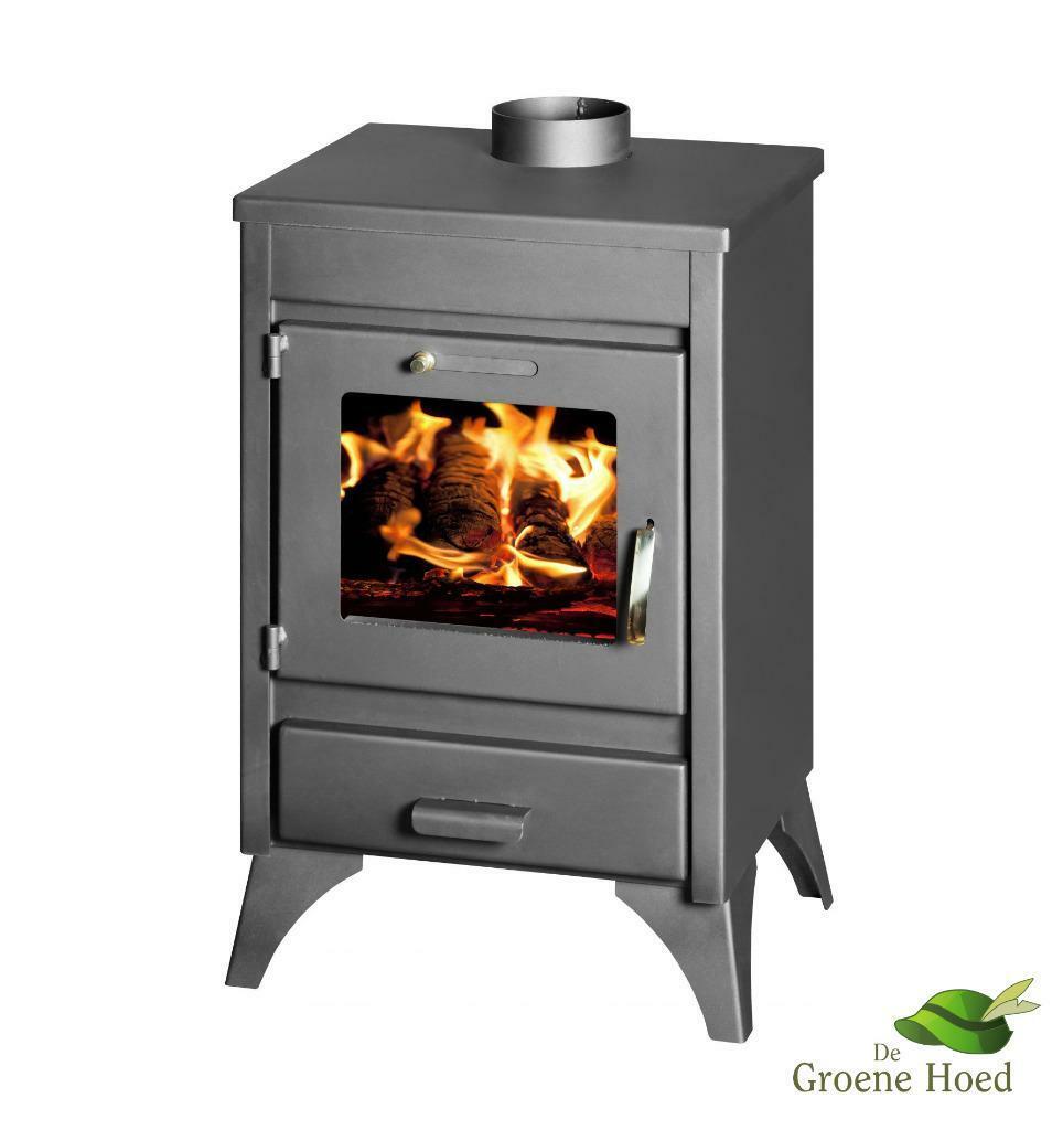 Compacte vrijstaande houtkachel vanaf €470,-, Ophalen of Verzenden, Vrijstaand, Hout, Nieuw