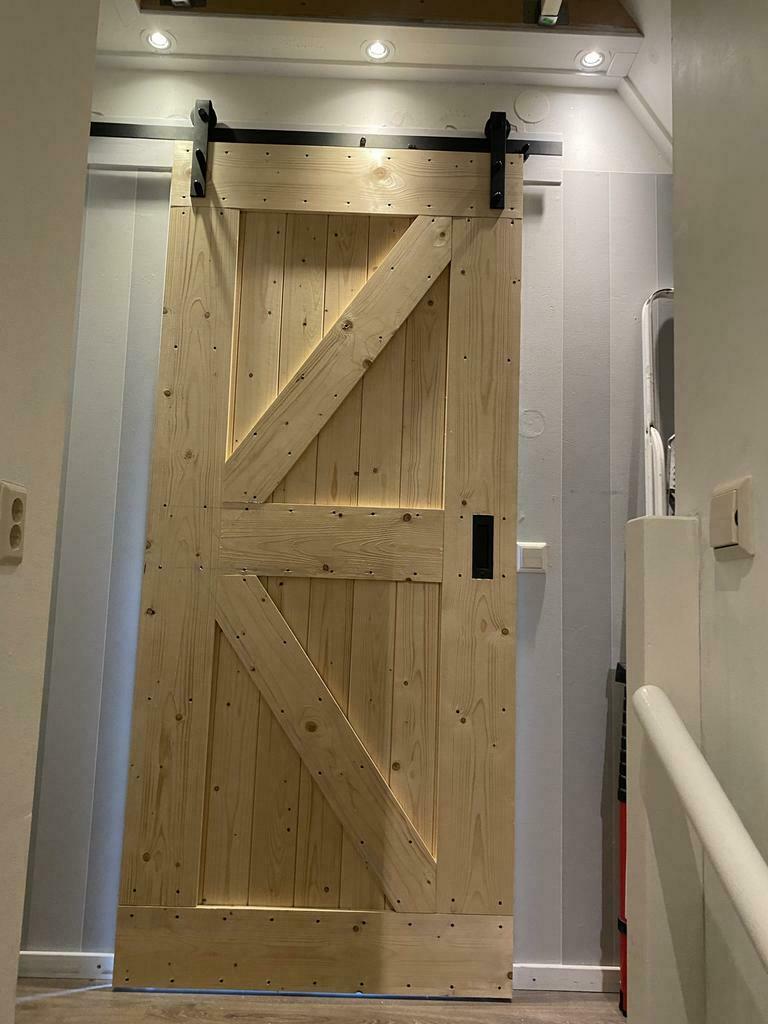 Loftdeur, barndeur, boerenschuurdeur. Deur, Ophalen of Verzenden, Nieuw, Hout