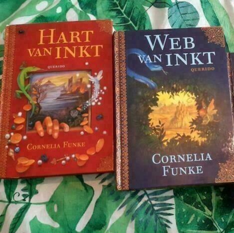 Cornelia Funke: Hart van Inkt + Web van Inkt, hardcover NL, Boeken, Ophalen of Verzenden, Gelezen, Cornelia Funke