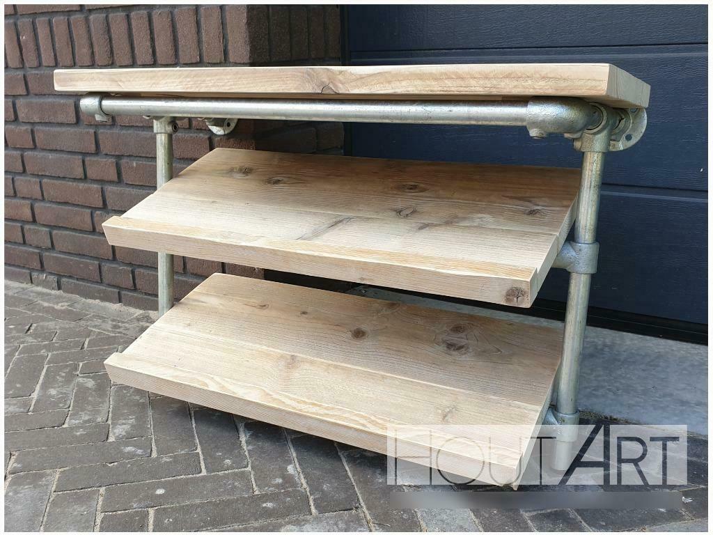 Schoenenrek wandmodel steigerbuis met steigerhout!, Huis en Inrichting, Kasten | Schoenenrekken, Nieuw, Ophalen of Verzenden