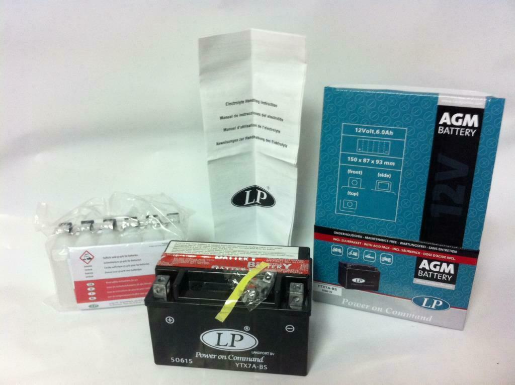 YTX7ABS 12v 6ah accu YTX7A-BS AGM Scooter Vespa Retro Kymco, Ophalen of Verzenden, Nieuw, Overige typen