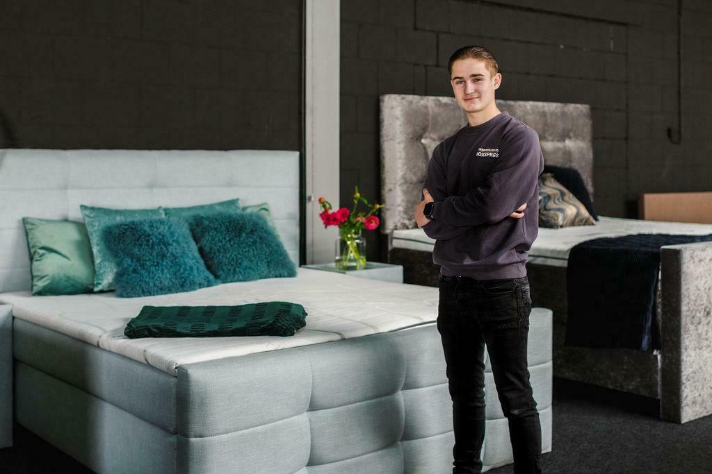 Boxspring | 140x200 | 160x200 |180x200 |180x210 |200, Crème, Ophalen of Verzenden, 180 cm, 200 cm