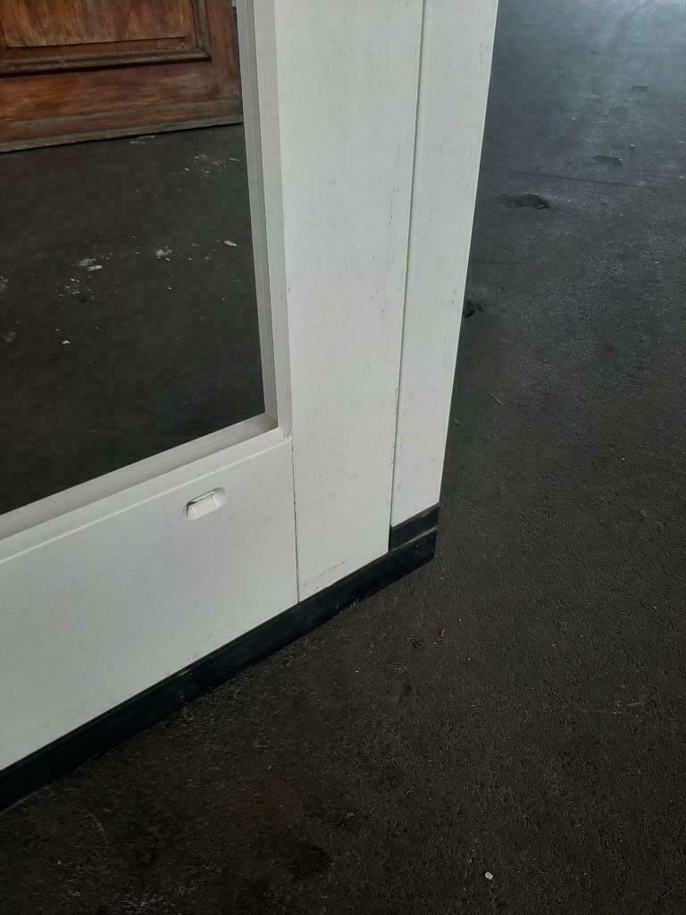 XL Hardhoute Schuifpui  bezorge/factuur mogelijk., 225 cm of meer, Ophalen of Verzenden, Zo goed als nieuw, Inclusief glas