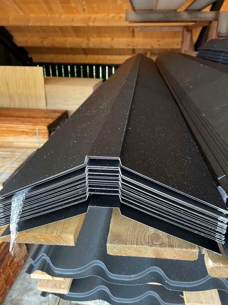 Dakpanprofielplaat wrinkle zwart voor maar € 16,50 per m2!, Steen of Klei, Zwart, Nieuw, 15 m² of meer