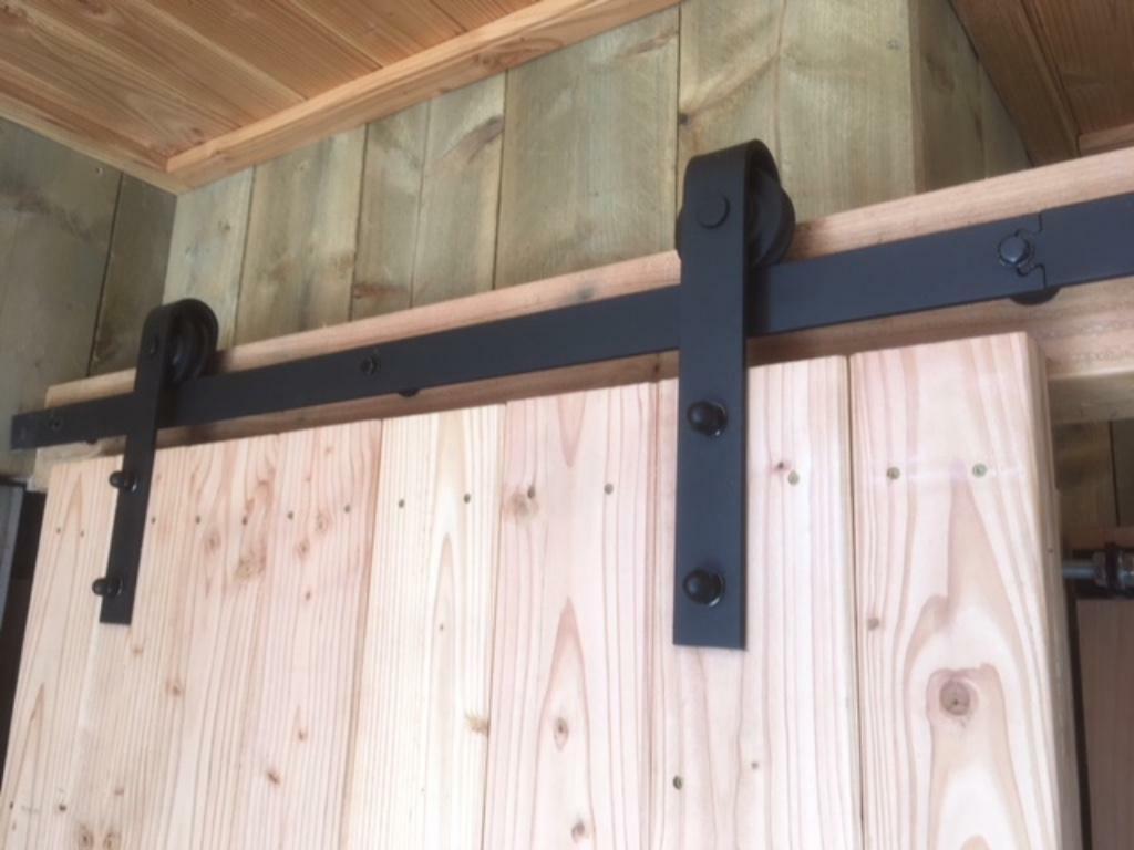 schuifdeurbeslag , loftdeur systeem zwart, Ophalen, Nieuw, IJzer, Overige typen