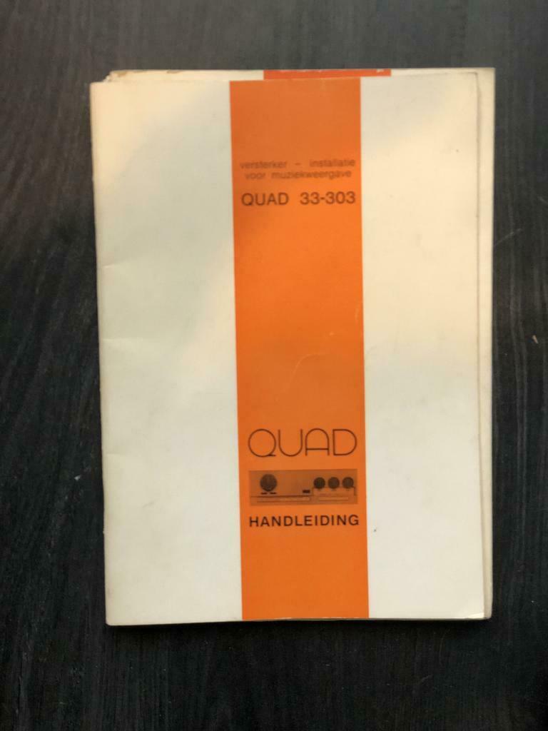 Originele Quad Audio Handleidingen - Vintage Audio Repair, Audio, Tv en Foto, Versterkers en Receivers, Ophalen of Verzenden, Gebruikt