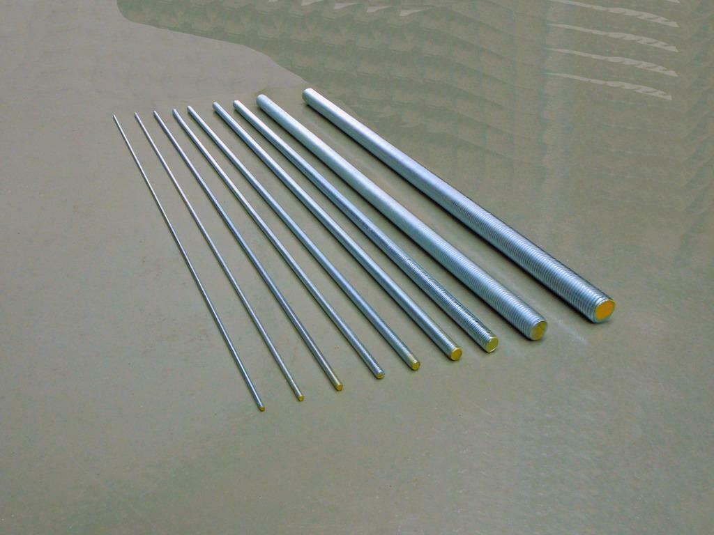 Draadeind verzinkt 8.8 lengte 1 m., Doe-het-zelf en Verbouw, 250 mm of meer, Overige typen, Nieuw, Ophalen of Verzenden