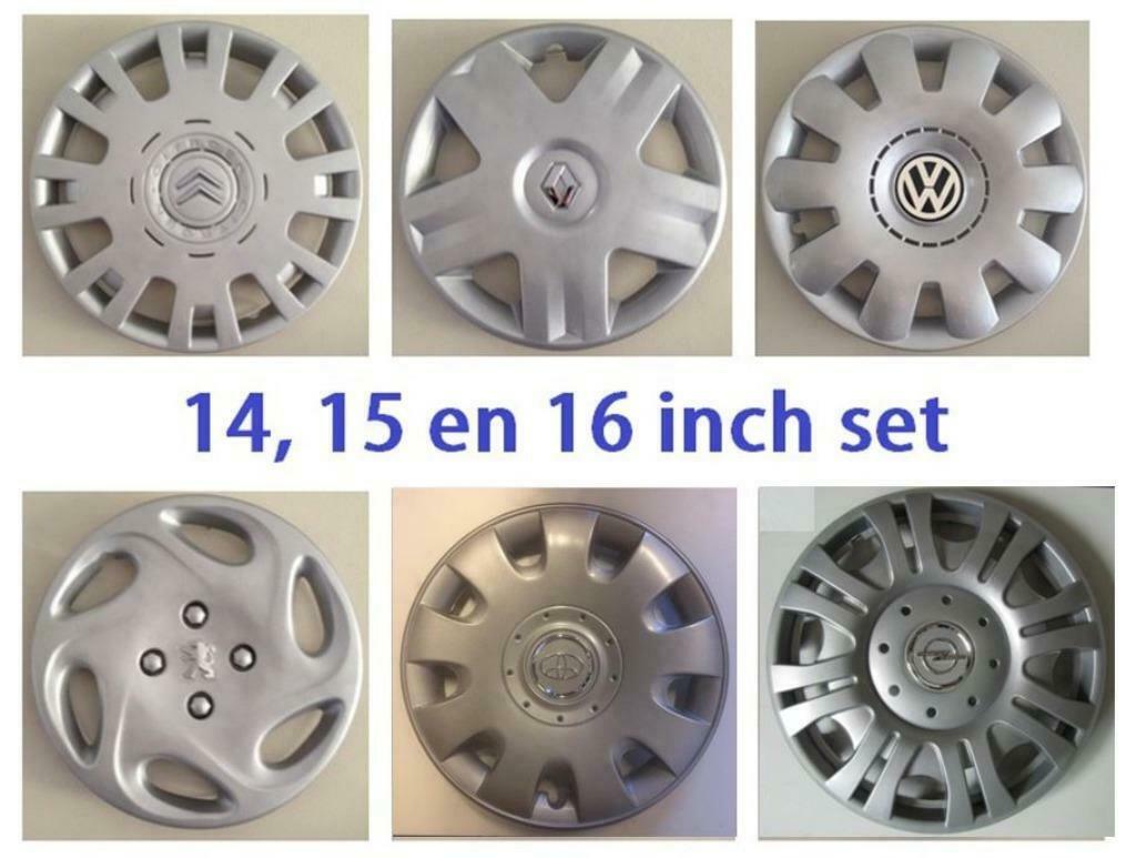 Wieldoppen Citroën, Renault, VW, Peugeot, Opel, Toyota etc, Auto-onderdelen, Banden en Velgen, Velg(en), Zomerbanden, 16 inch