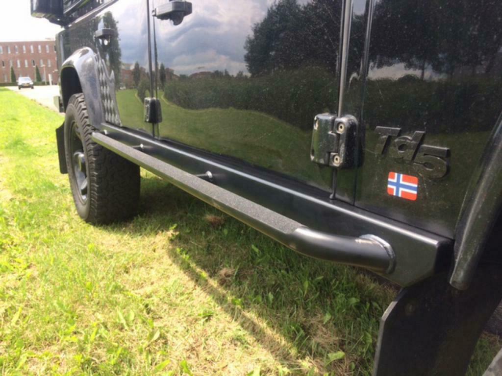 Land Rover defender rocksliders / sidebars, Ophalen, Achterklep, Voor, Nieuw