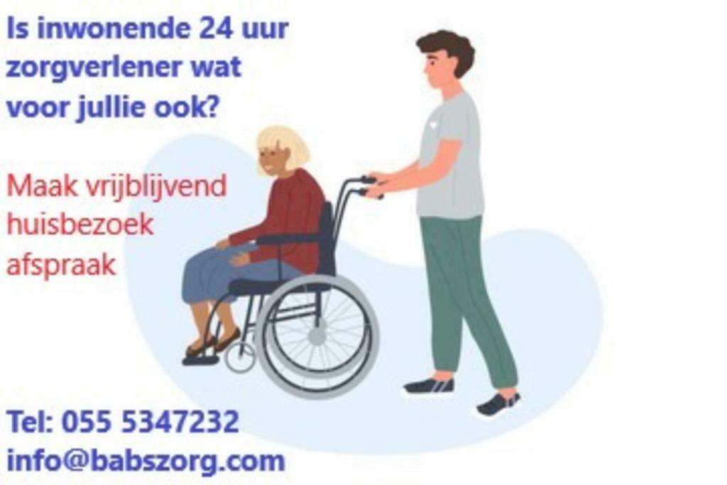 Is 24 uur inwonende zorgverlener voor ouderen wat voor u ook, Diensten en Vakmensen, Thuiszorg en Kraamhulp, Gehandicaptenzorg
