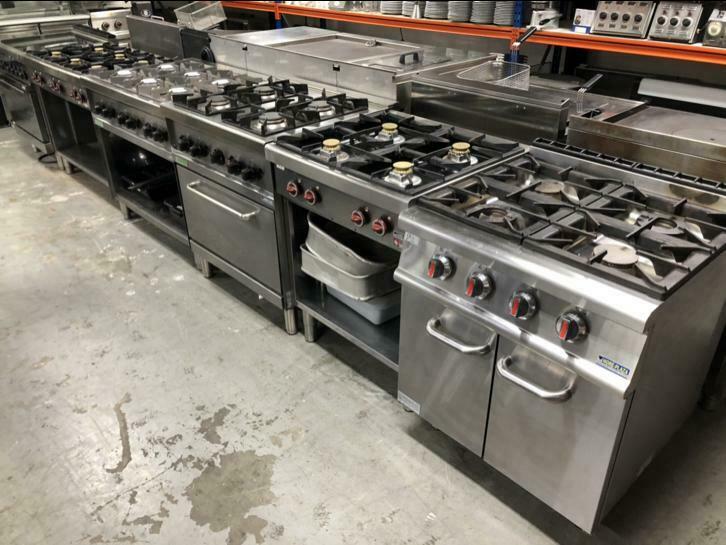 Professionele Horeca Gasfornuizen, Ophalen of Verzenden, Gebruikt, Fornuis, Frituur en Grillen