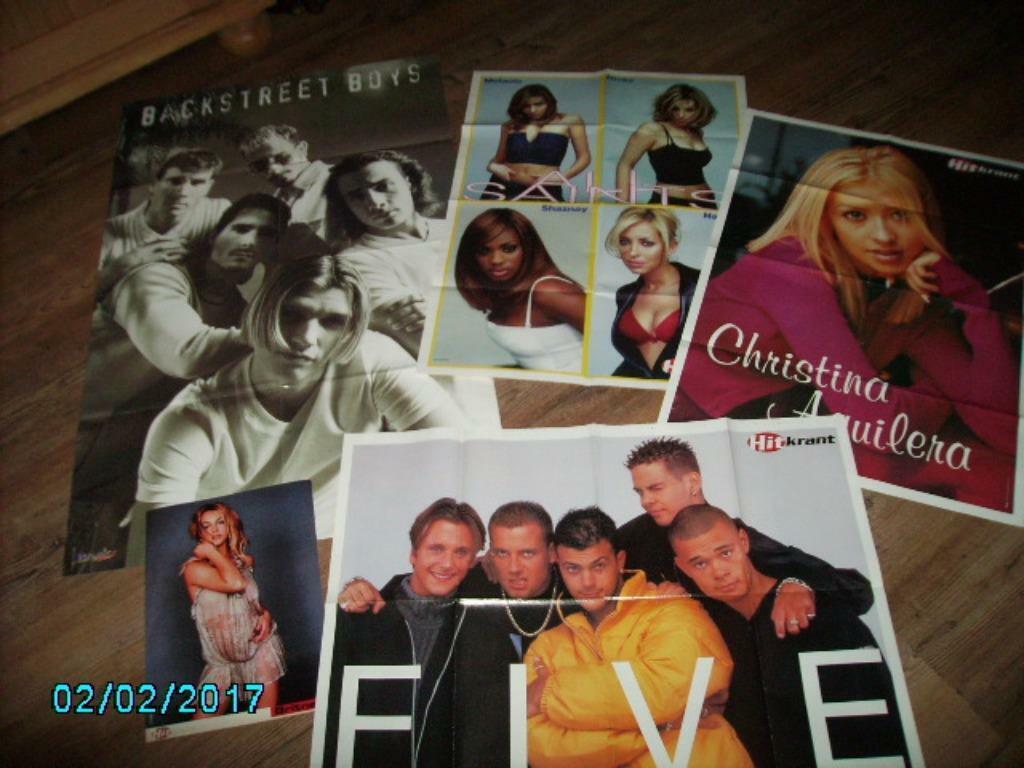 Posters jaren 90 !!!  oa backstreet boys spice girls five, Verzamelen, Verzenden, Zo goed als nieuw