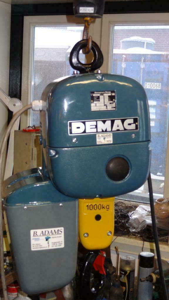 Demag kettingtakel 1000kg hijsvermogen