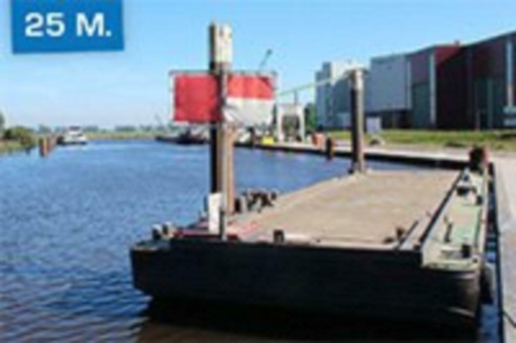 Ponton Te huur/ Te koop 25 x 7,50, Gebruikt, Minder dan 100 pk, Ponton, Ophalen of Verzenden