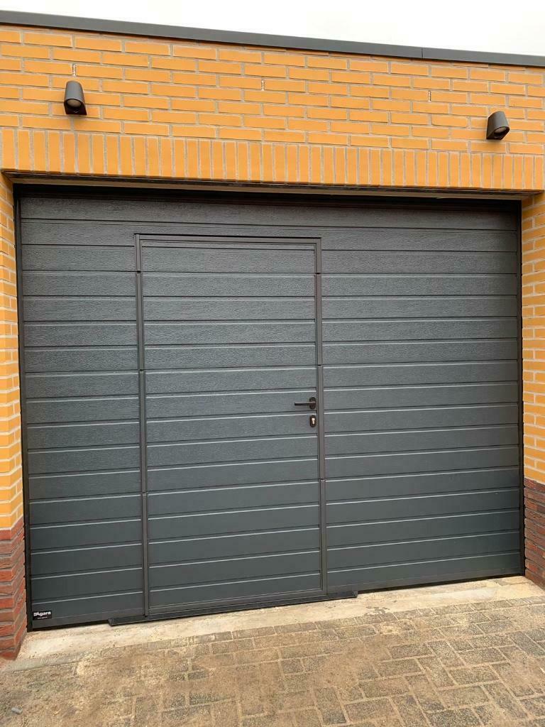 garagedeur met motor geïsoleerd 40 of 45mm nieuw!, Doe-het-zelf en Verbouw, Deuren en Horren, Nieuw, Garagedeur, Glas, Metaal