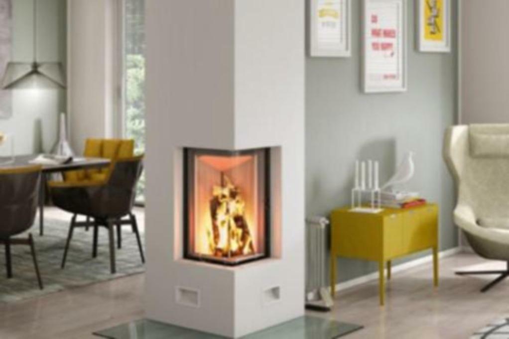 Spartherm Arte 2L/Rh-66-4S-2 inbouw hoekhaard houtkachel, Nieuw, Hout, Inbouw