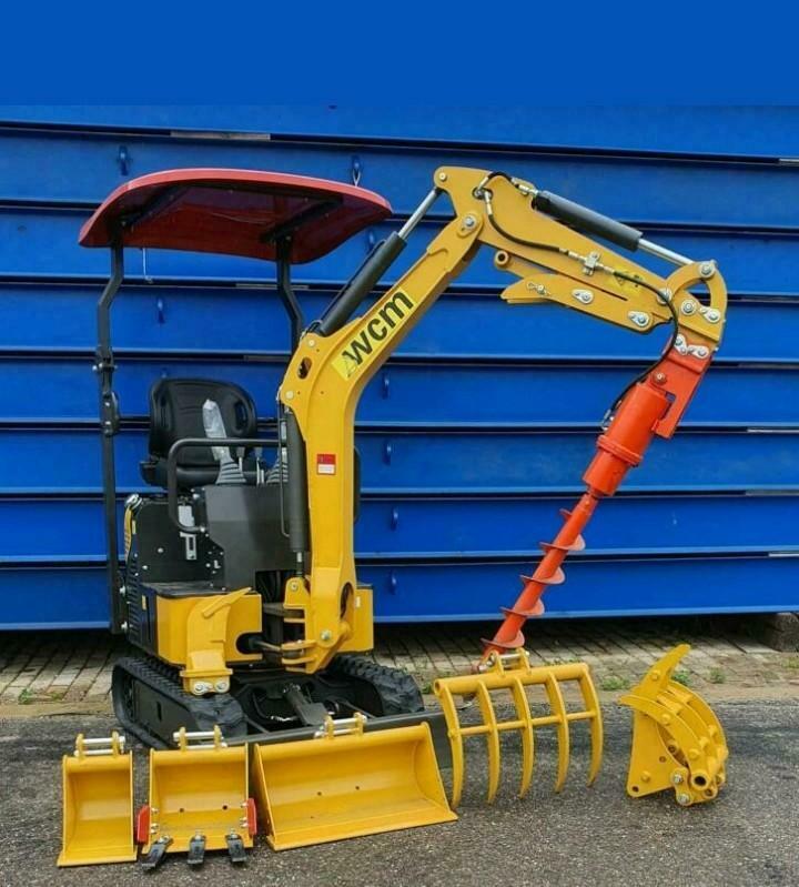 minigraver wcm graafmachine smalspoor 1.2 ton, Ophalen