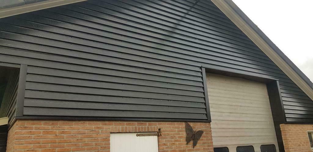 Houtnerf platen   damwand dak  dakpanplaten, Doe-het-zelf en Verbouw, Platen en Panelen, Ophalen, Zo goed als nieuw, Overige materialen