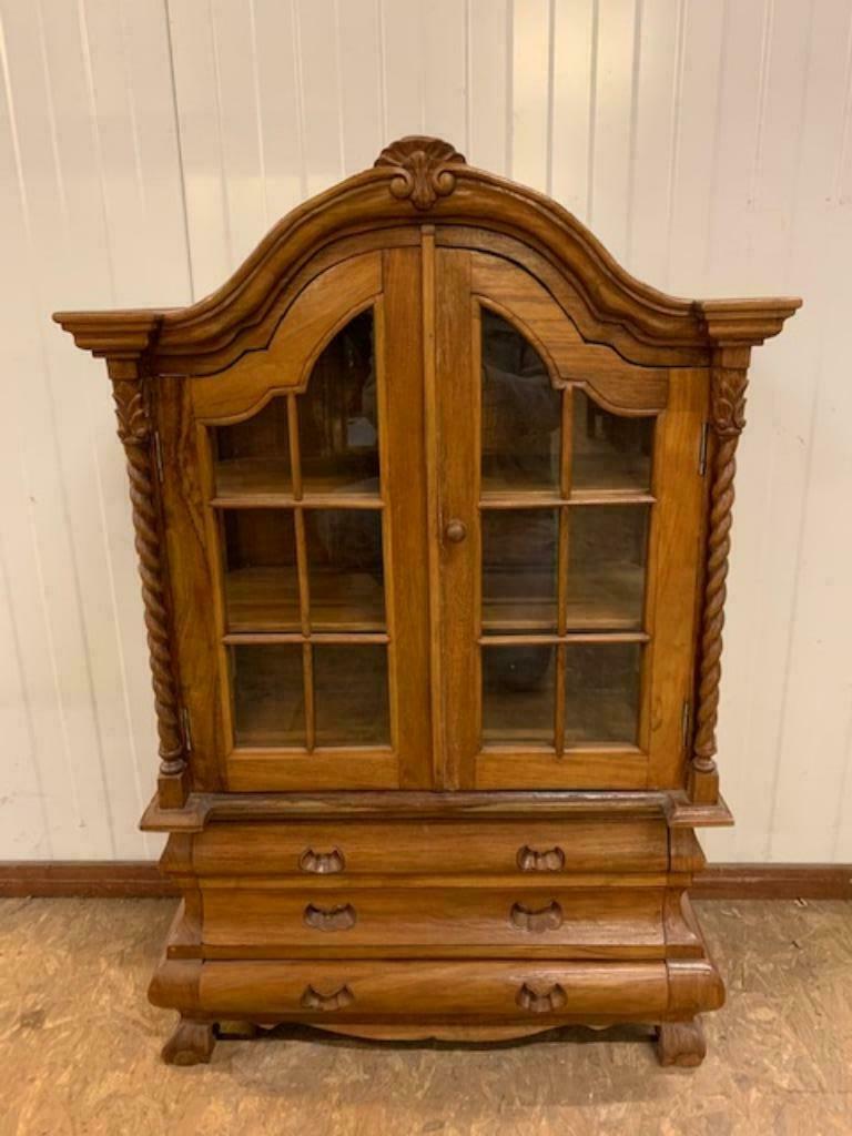 Vitrinekast, ladenkastje,, Met deur(en), 100 tot 150 cm, Teakhout, 25 tot 50 cm