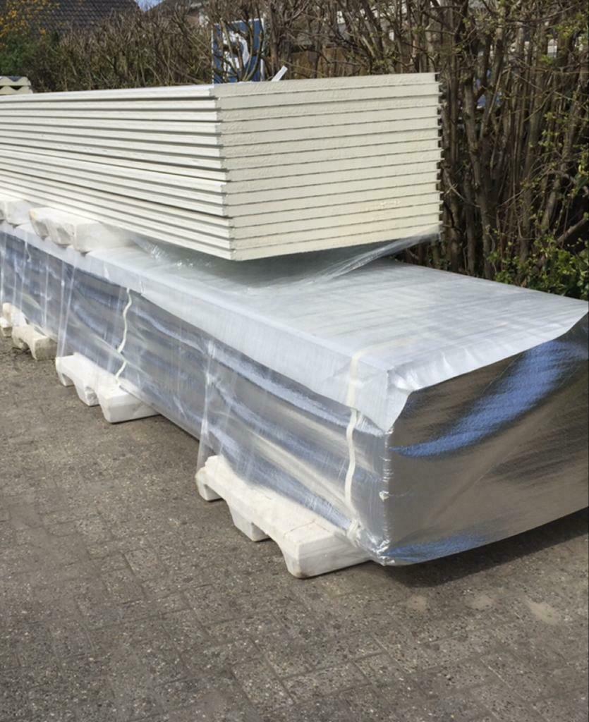 40mm wandpanelen wit/wit voorraad sandwichpanelen, Ophalen, Nieuw, Overige materialen, 20 tot 50 mm