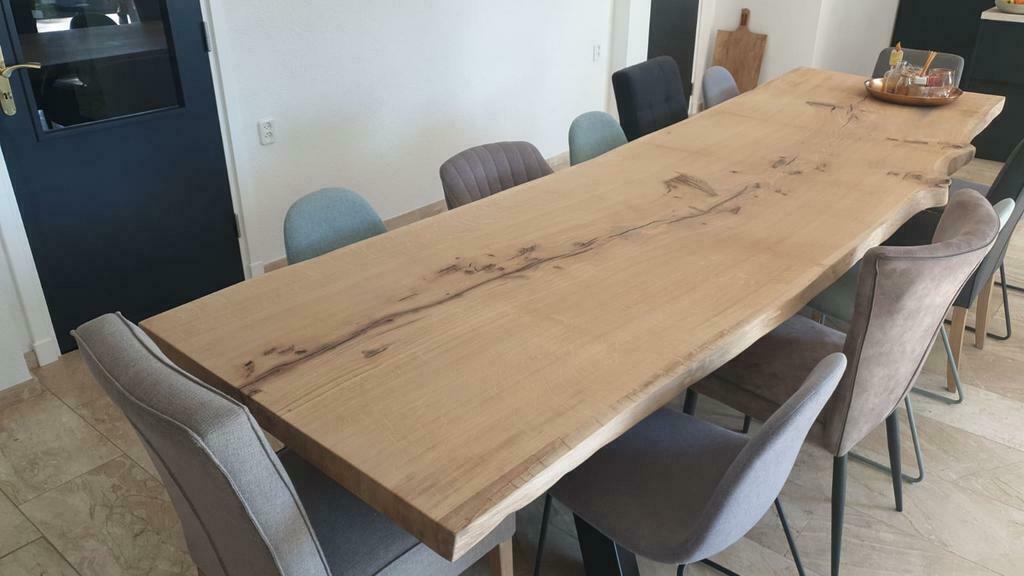 schaaldelen eik groot voor boomstamtafel eettafel, Doe-het-zelf en Verbouw, Hout en Planken, Ophalen, Nieuw, Plank, 50 mm of meer
