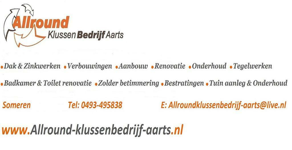 Allround klussenbedrijf aarts voor al u Dak en bouwwerken, Diensten en Vakmensen, Aannemers, Nieuwbouw of Opbouw, Onderhoud of Restauratie