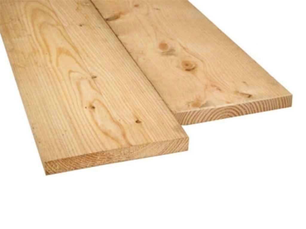 Gedroogde Steigerplanken in Vuren en Douglas, incl. BTW !!, 25 tot 50 mm, Nieuw, Ophalen of Verzenden, Plank