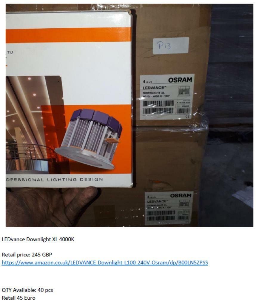 Grote partij verlichting van Osram, Spots, TL, spaarlamp etc, Overige categorieën