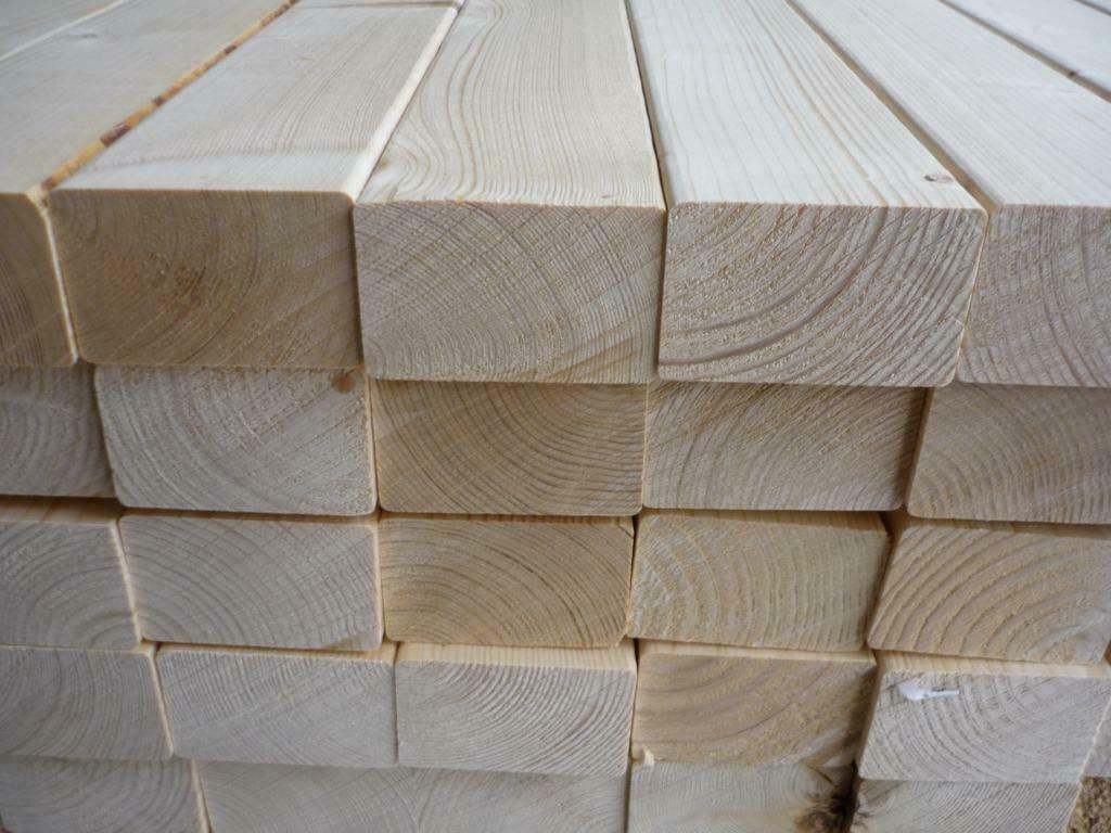 Vuren balkjes geschaafd 47x75mm in div. lengtes, Doe-het-zelf en Verbouw, Hout en Planken, Ophalen, 25 tot 50 mm, Nieuw, 300 cm of meer