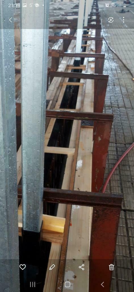 Bekisting en klemmen TE HUUR, Ophalen