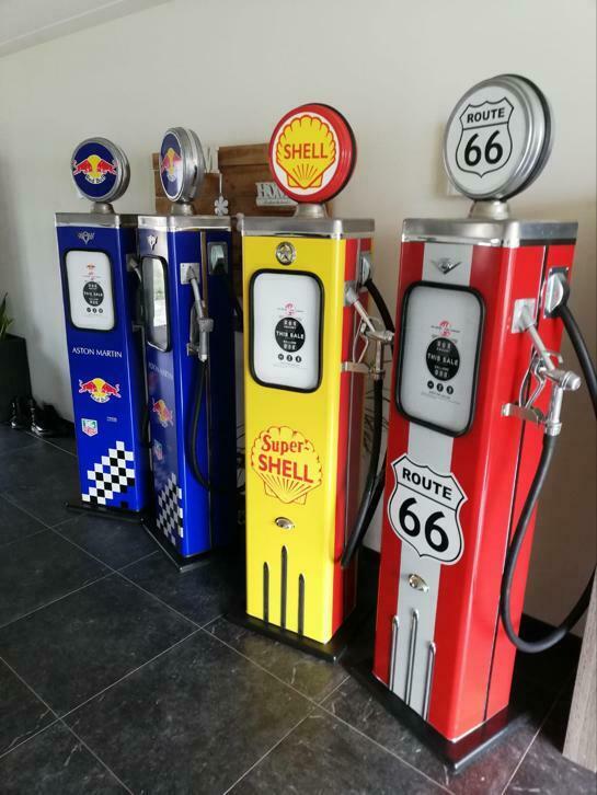 Retro benzinepomp, Shell, Texaco , Esso, Castrol etc, Verzamelen, Automaten | Overige, Ophalen of Verzenden, Gebruikt