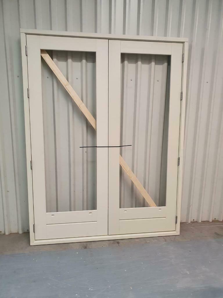 Tuindeuren deuren Achterpui ( Meranti kozijn ) HARDHOUT, Doe-het-zelf en Verbouw, 215 cm of meer, Nieuw, Ophalen of Verzenden